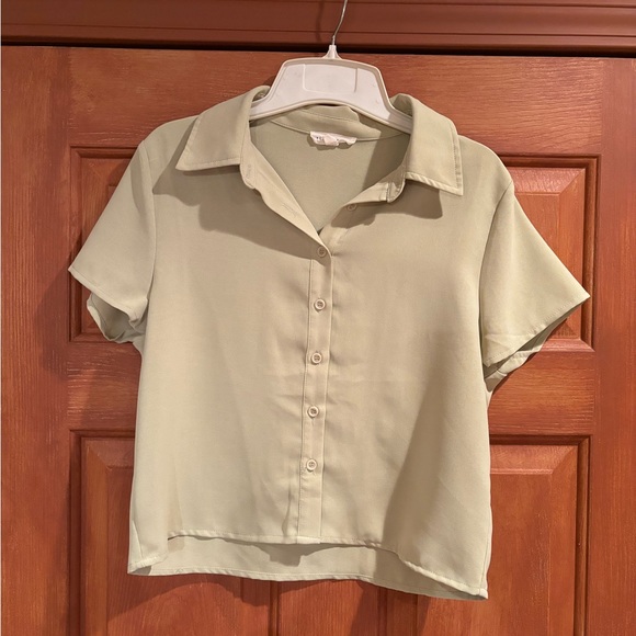 Light Green Button Down - Picture 1 of 1